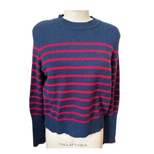 La Ligne x Target |  Navy and Red Striped Women's Sweater, Sz L